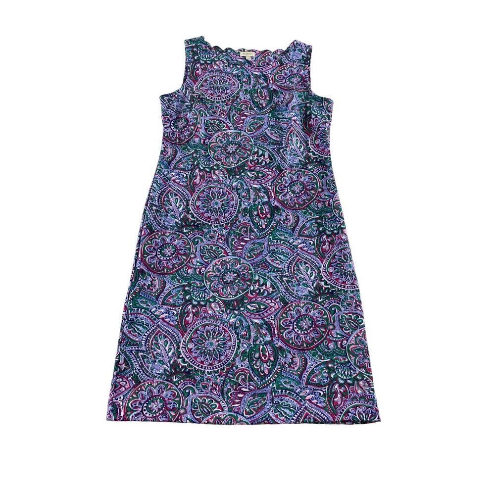 Talbots Women's Paisley Print Mulit Color A Line Dress - P